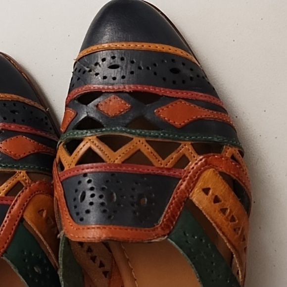 Truffles Multi-Colored Genuine Leather Slip-on Flat Shoe - Picture 3 of 11